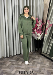 Ensemble survêtement en vert olive