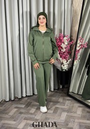 Ensemble survêtement en vert olive