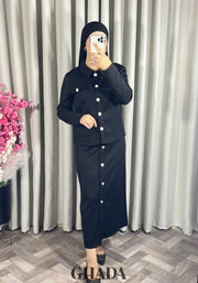 Ensemble en maille en noir