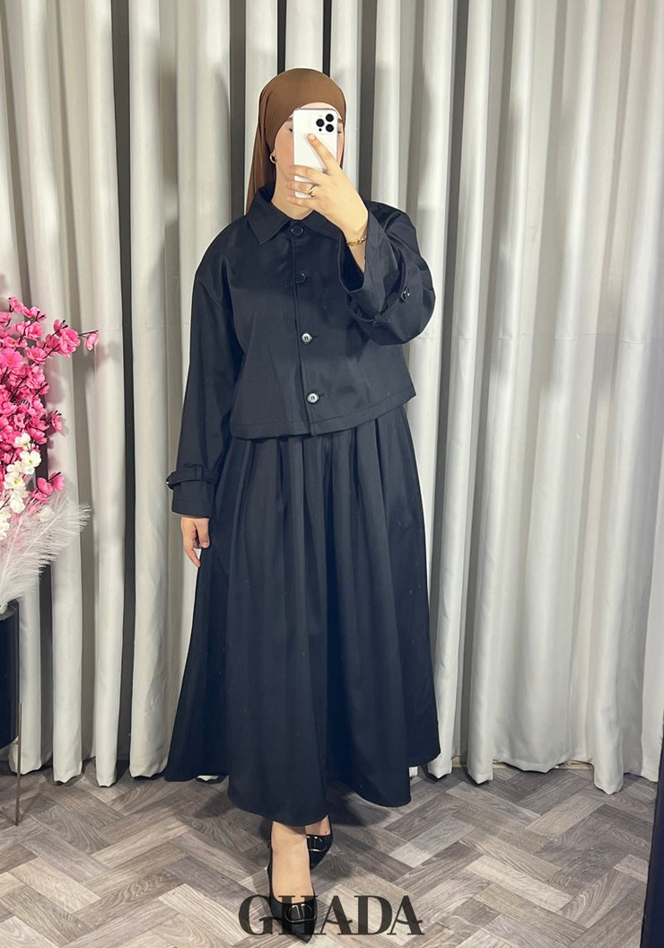 Ensemble veste et jupe noir