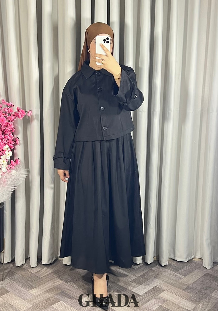 Ensemble veste et jupe noir