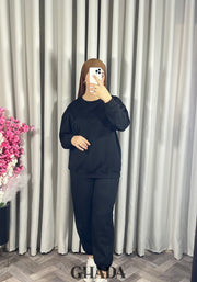 Ensemble en maille noir