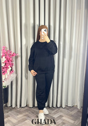 Ensemble en maille noir