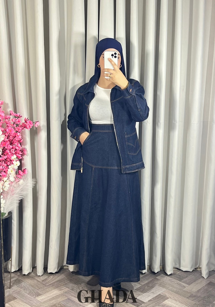Ensemble en denim avec jupe