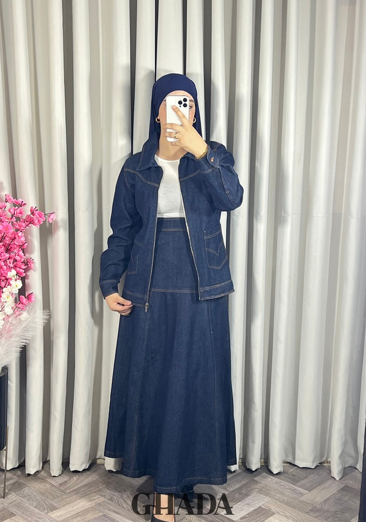 Ensemble en denim avec jupe