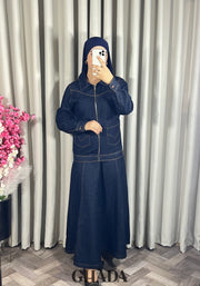 Ensemble en denim avec jupe