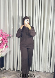 Ensemble survêtement en marron