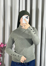 Pull en maille col rond