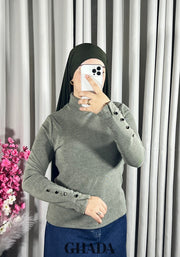 Pull en maille col rond