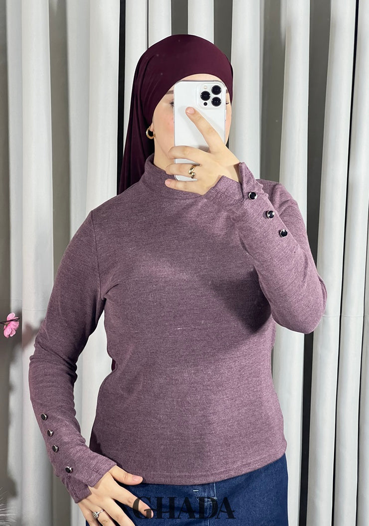 Pull en maille col rond