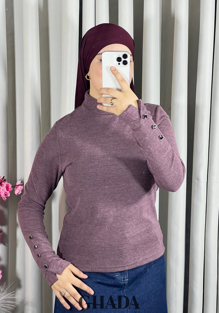 Pull en maille col rond