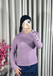 Pull en maille col rond