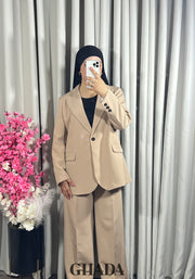 Ensemble tailleur en beige