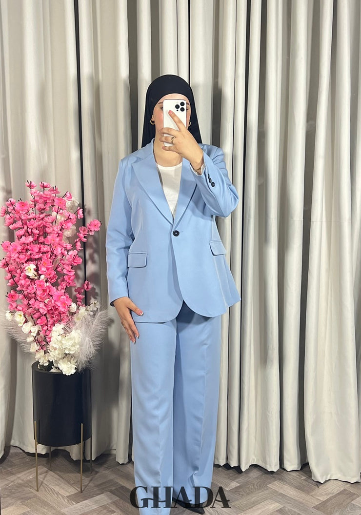 Ensemble Tailleur en bleu ciel