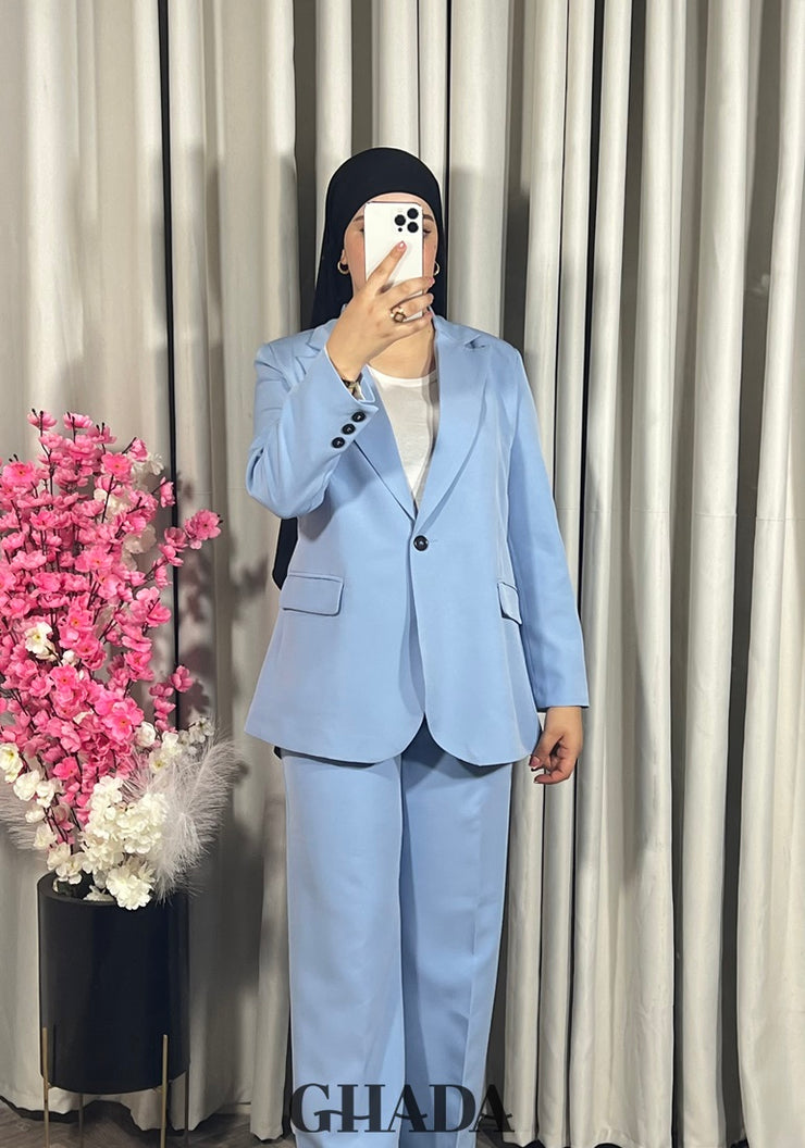 Ensemble Tailleur en bleu ciel
