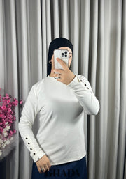 Pull en maille col monté