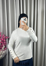 Pull en maille col monté