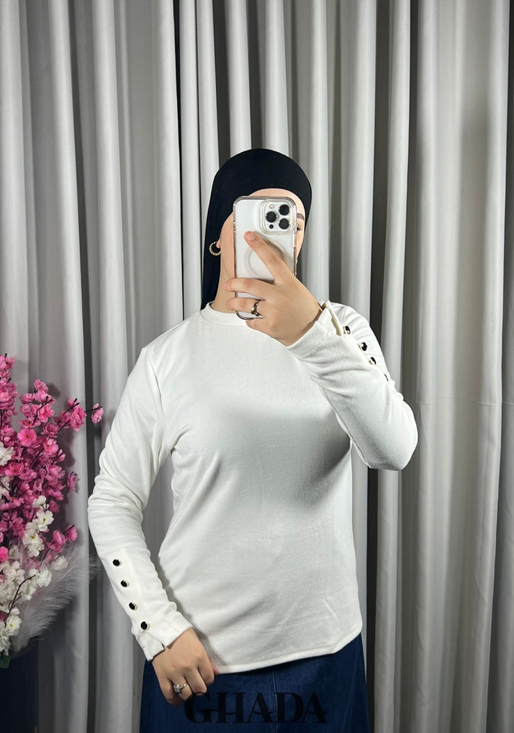 Pull en maille col monté