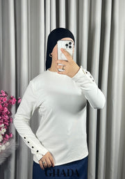 Pull en maille col monté