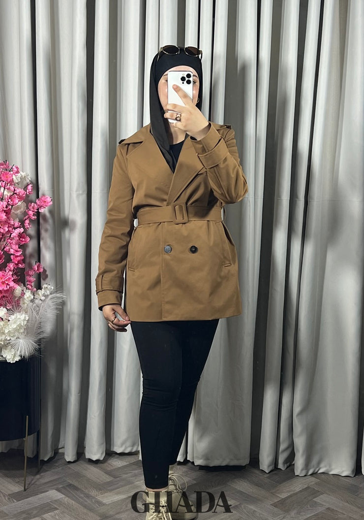 Trench-coat en camel