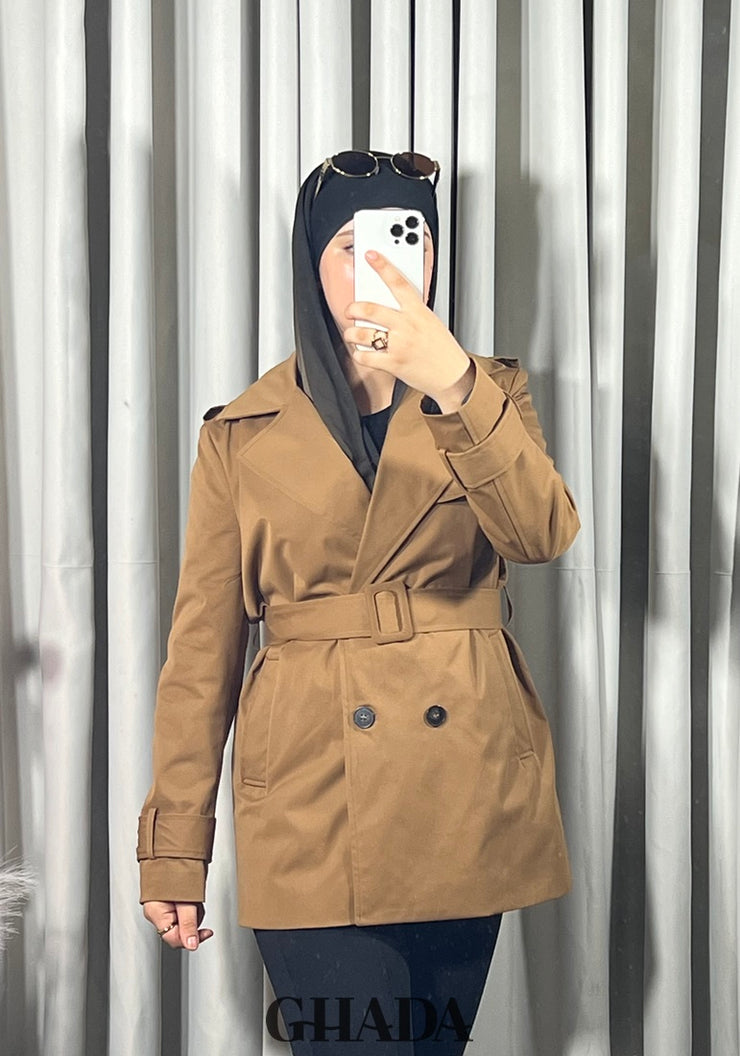 Trench-coat en camel