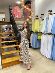Robe longue imprimée
