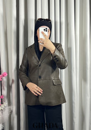 Veste en simili-cuir