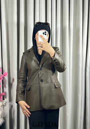 Veste en simili-cuir