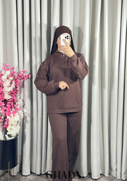 Ensemble survêtement en marron