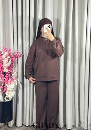 Ensemble survêtement en marron
