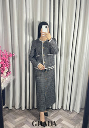 Ensemble veste et jupe en tweed