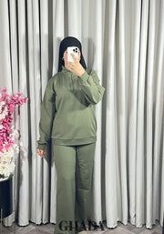 Ensemble survêtement en vert kaki
