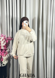 Ensemble survêtement en beige