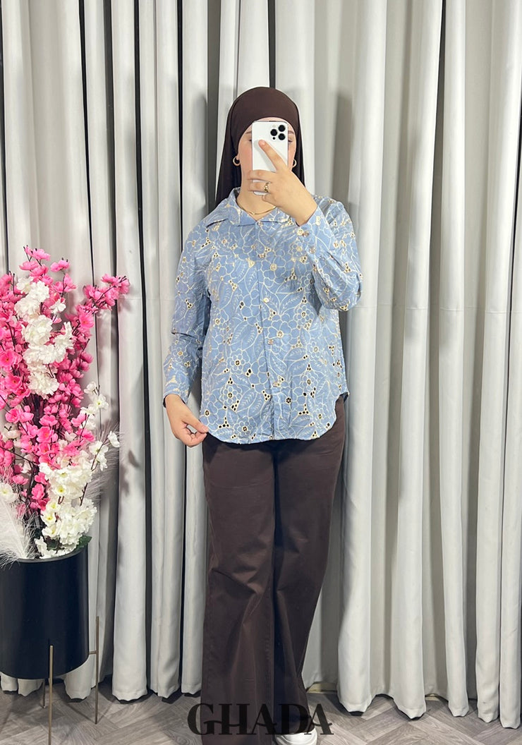 Chemise brodée