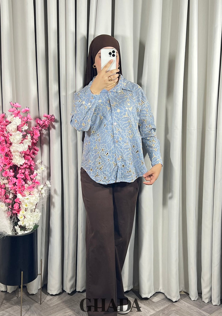 Chemise brodée