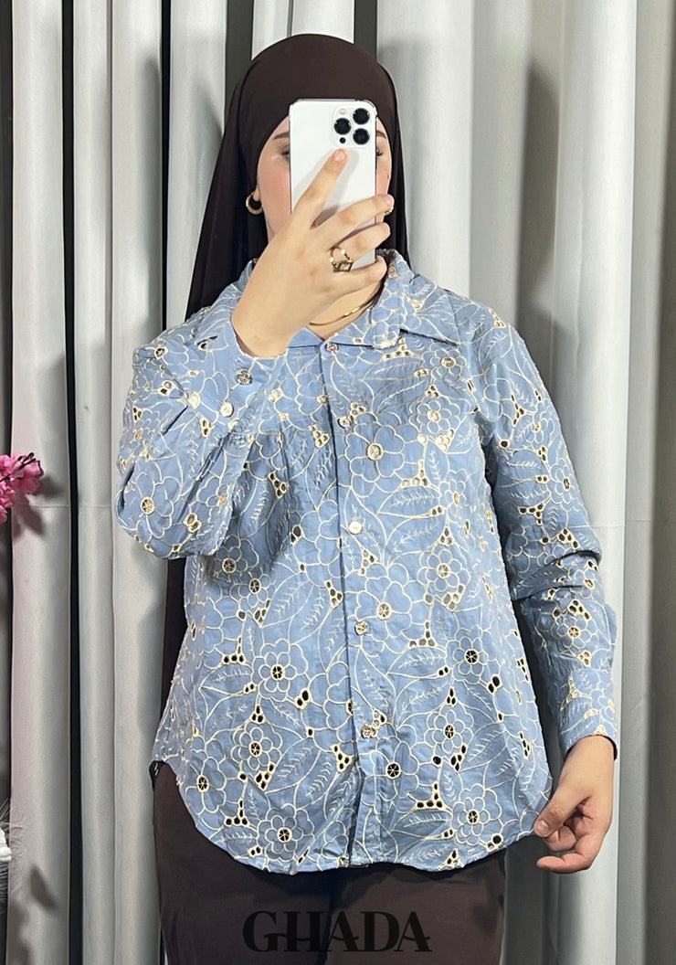 Chemise brodée