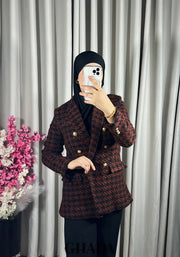 Veste en tweed boutonnée