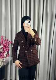 Veste en tweed boutonnée