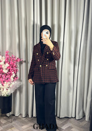 Veste en tweed boutonnée