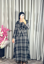 Ensemble robe avec veste en tweed