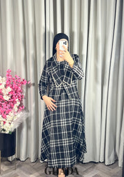 Ensemble robe avec veste en tweed