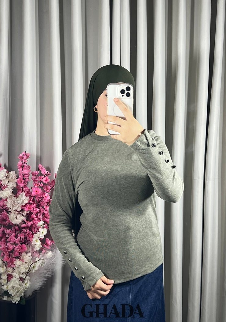 Pull en maille col rond