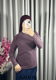 Pull en maille col rond