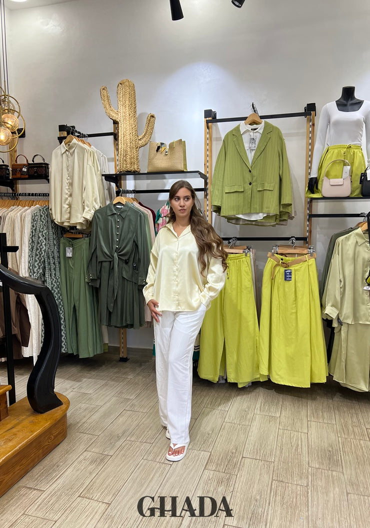 Chemise jaune