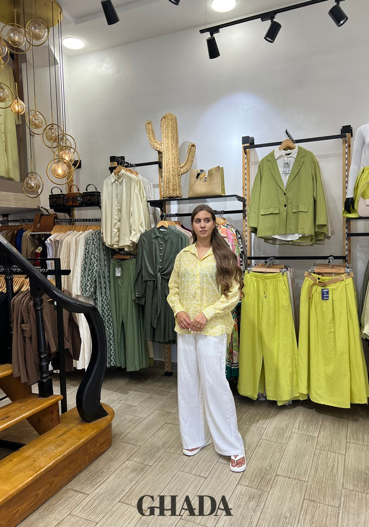 Chemise jaune