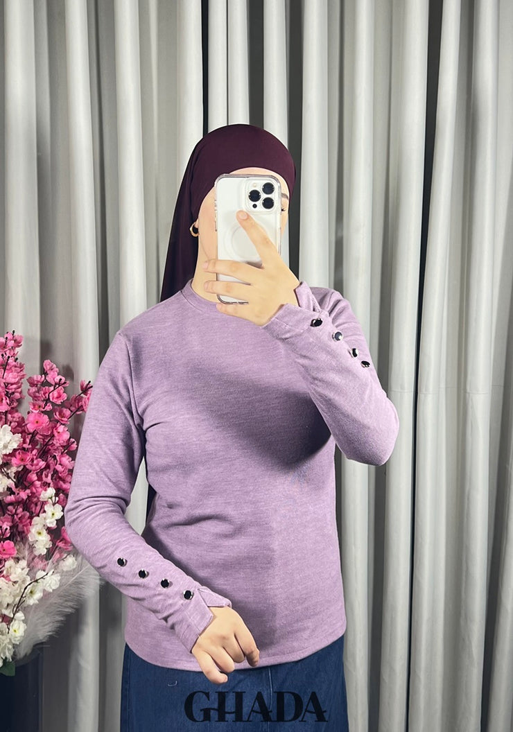 Pull en maille col rond