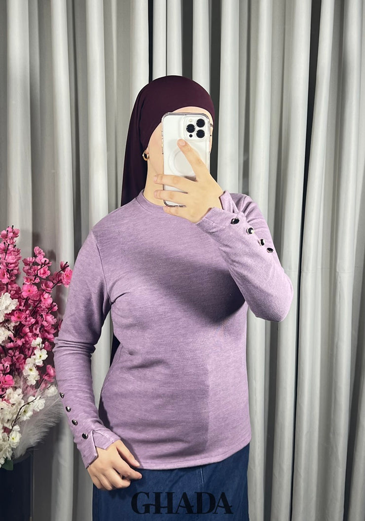 Pull en maille col rond