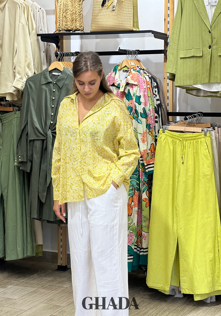 Chemise jaune