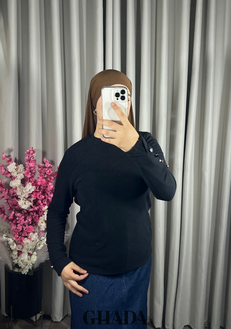 Pull en maille col rond