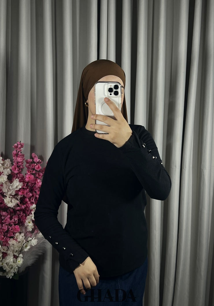 Pull en maille col rond